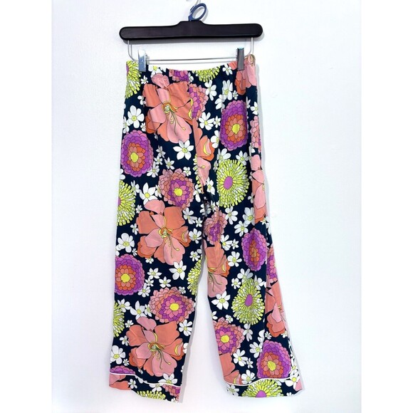 Bedhead X Trina Turk Floral Luxury Pajamas Cropped Set Size Small - Picture 7 of 7